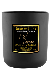 Lucid Dreams Matte Black Luxury Candle