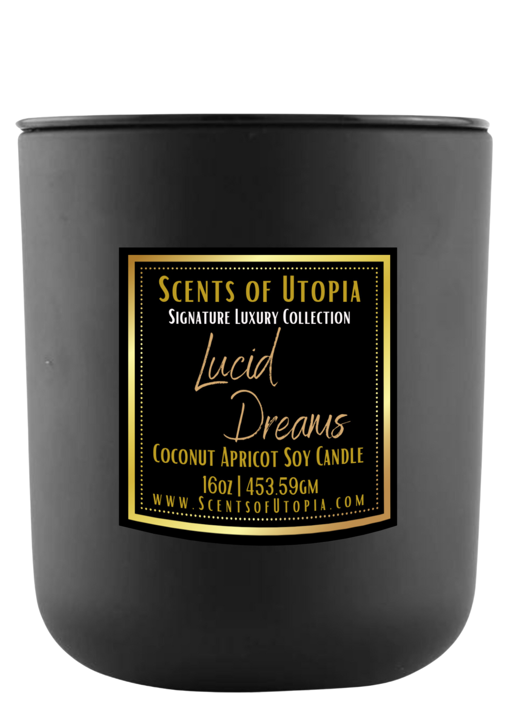 Lucid Dreams Matte Black Luxury Candle